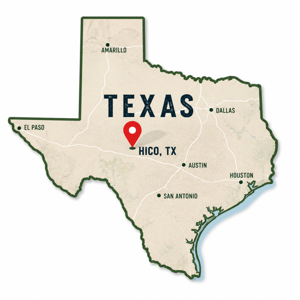 Hico Texas Map