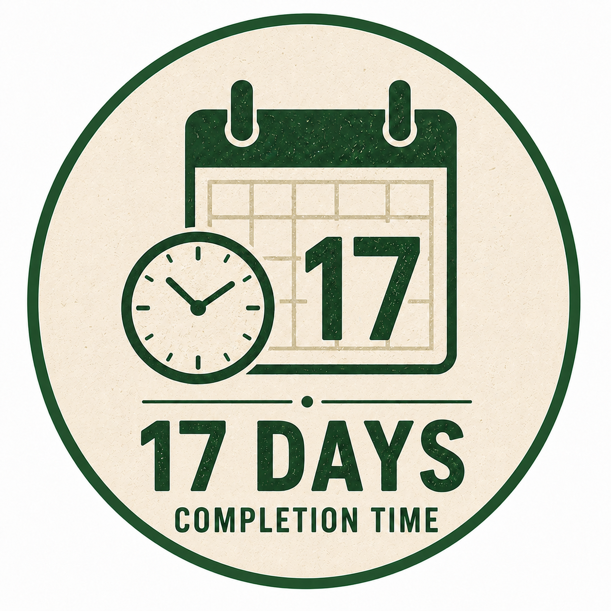 17 days Completion Time