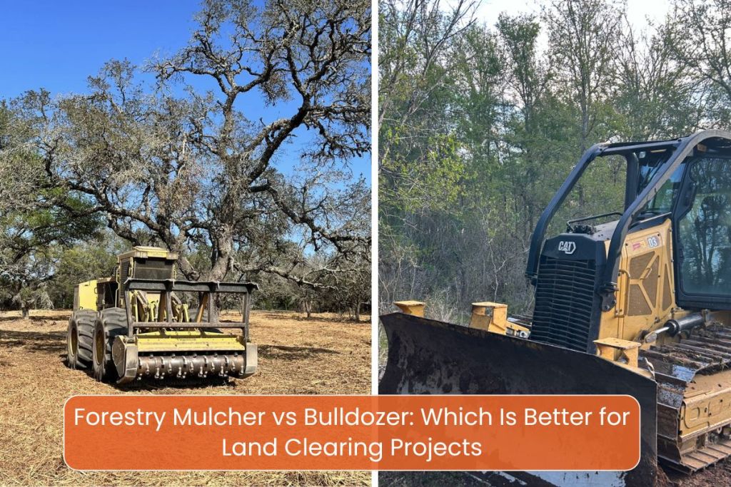 forestry mulcher vs bulldozer