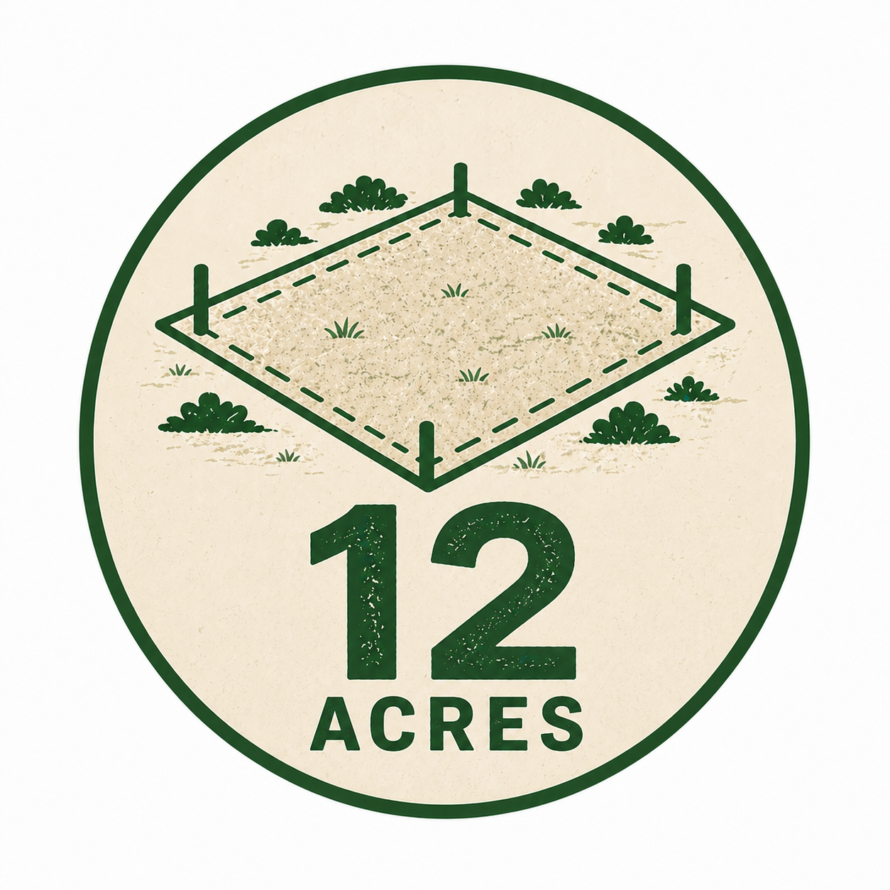 12 acres cleared