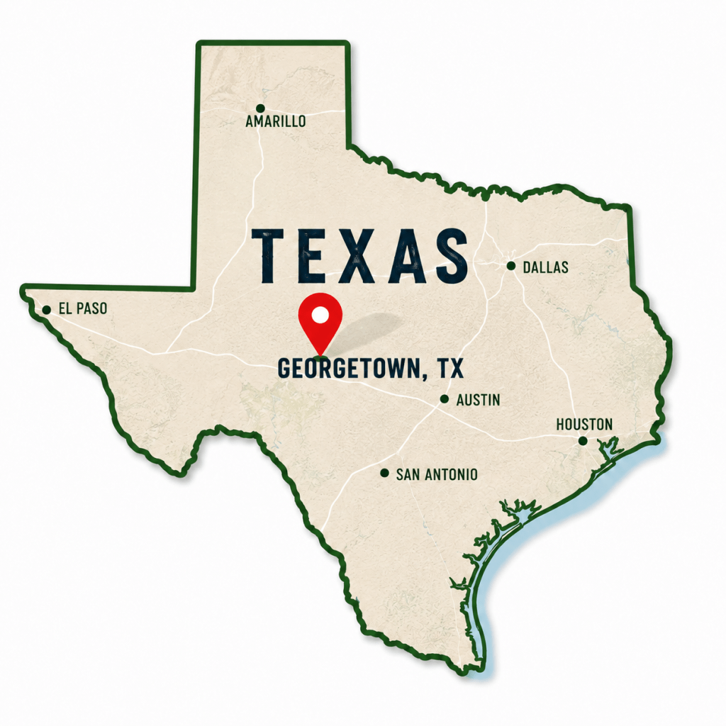 Georgetown Texas map