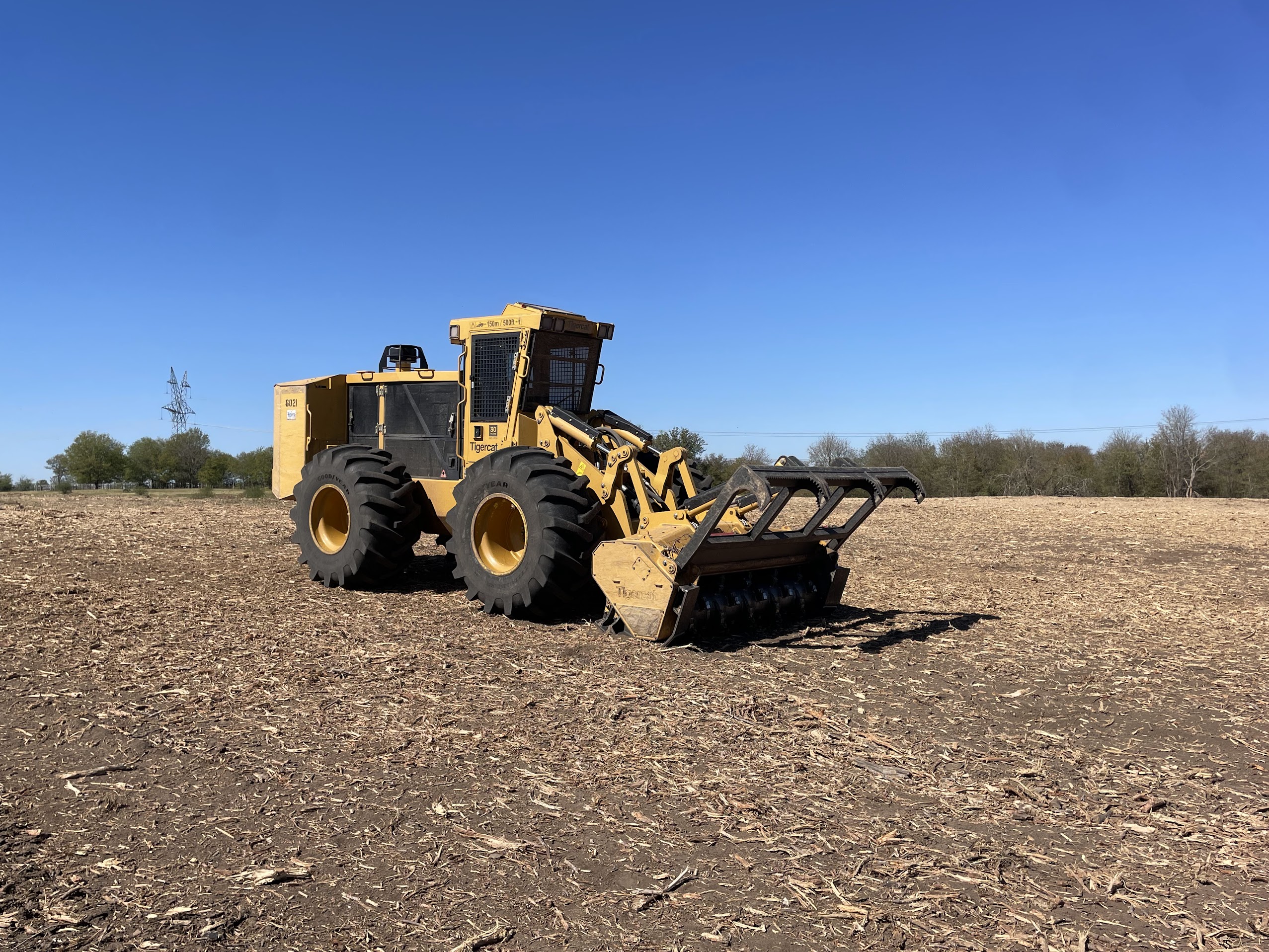 800 Acre Solar Farm, Brownwood: fine mulch spec, 154 days