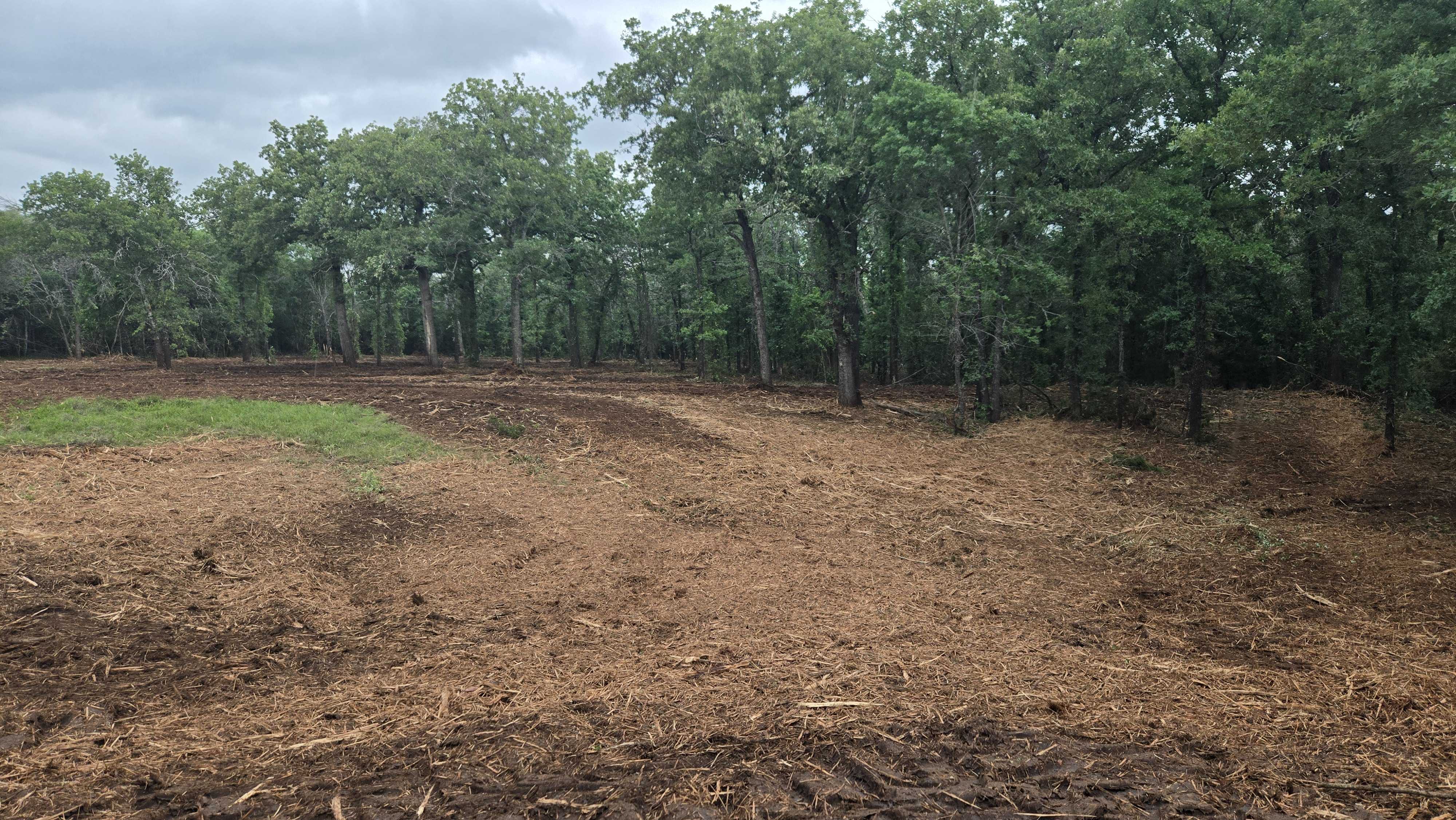 Cleared ground ready for a barn near Gatesville TX
