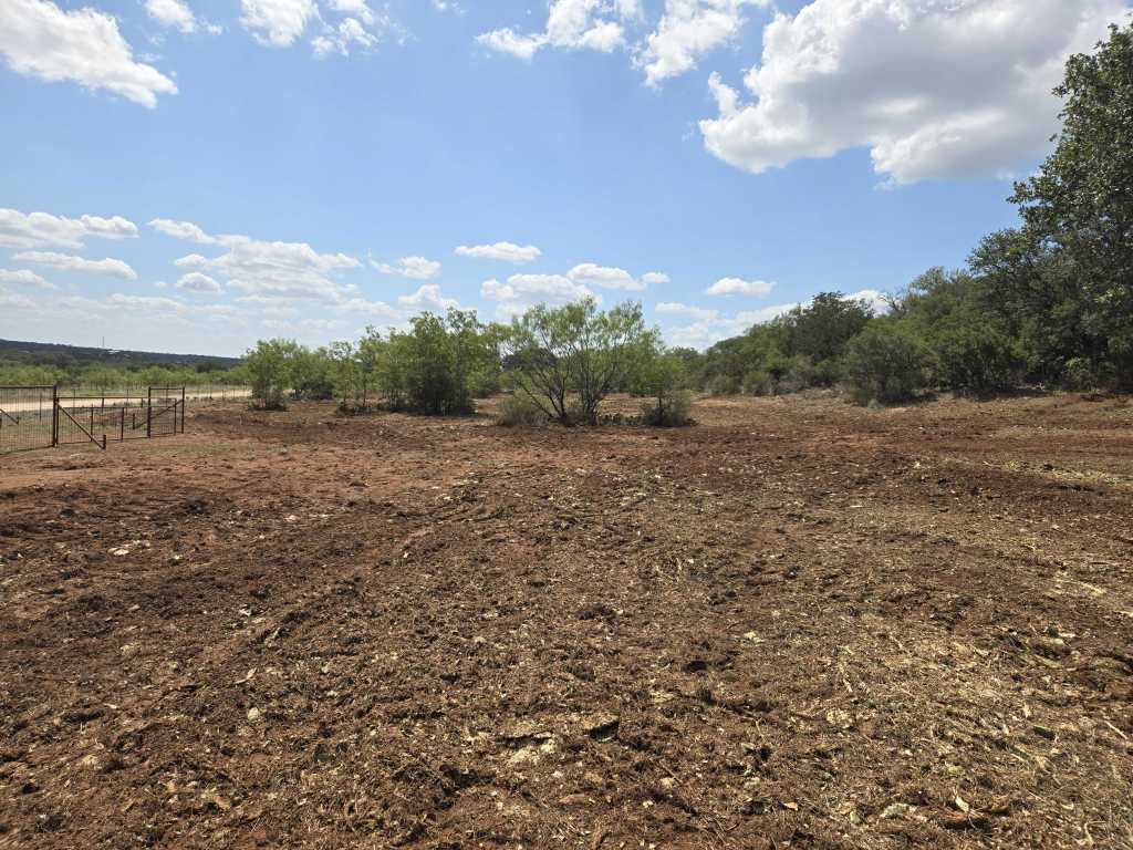 Cleared ground in Burnet County near Marble Falls TX