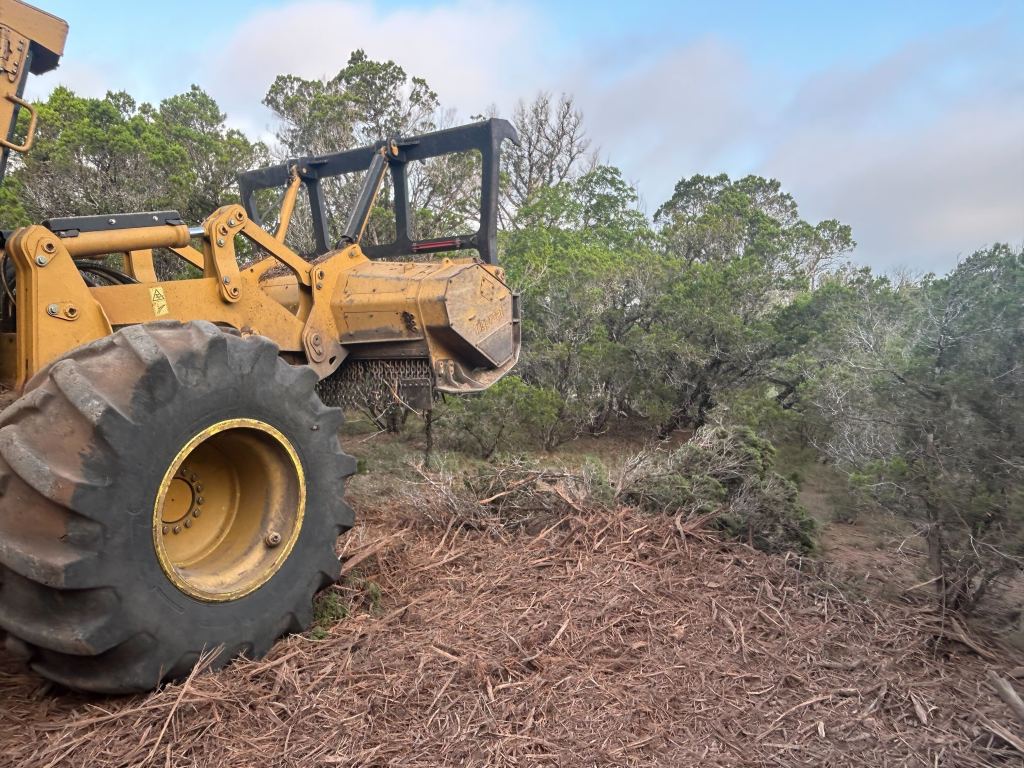 Cleared Hill Country ground near Spicewood TX