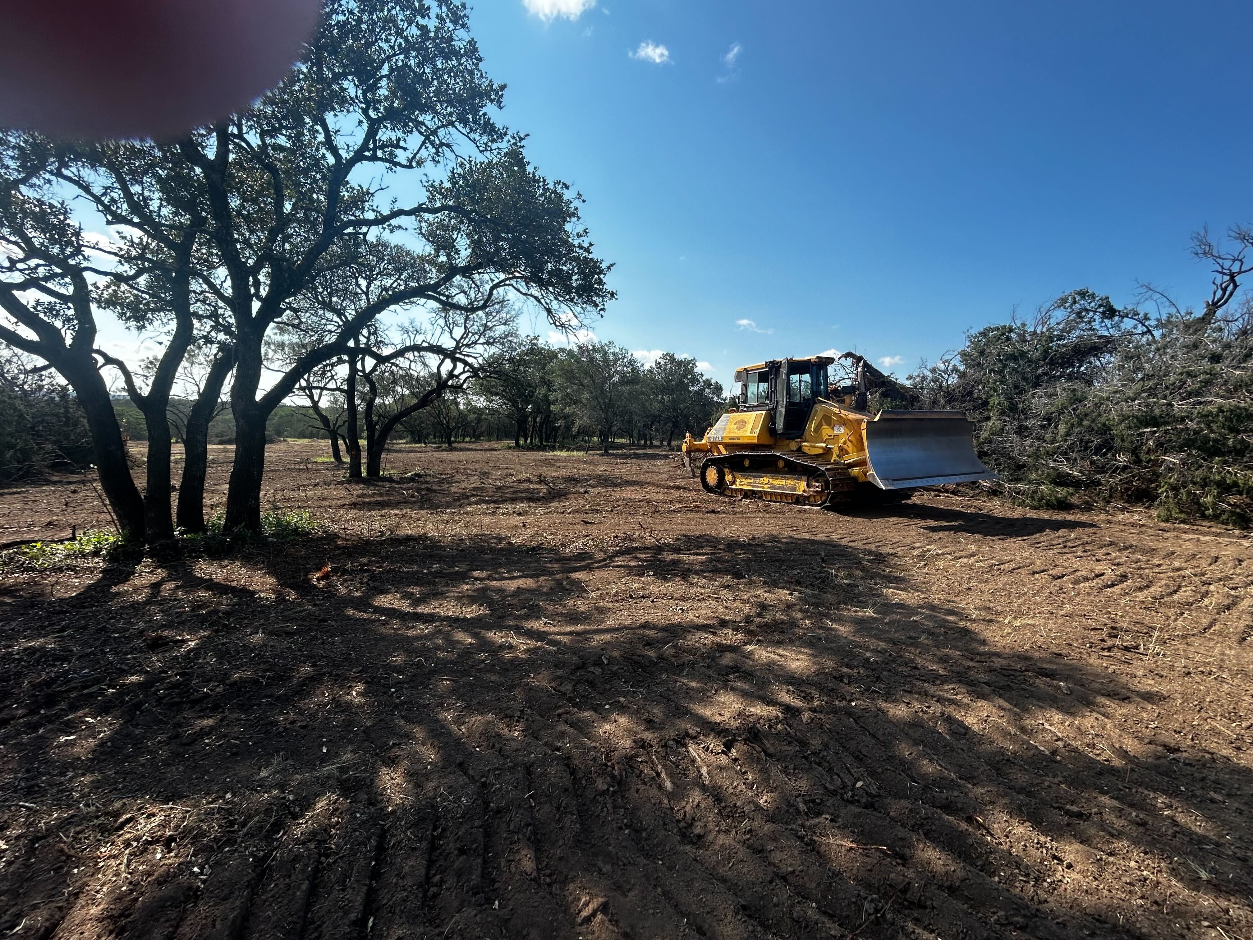 18 acre selective land clearing project in Evant Texas