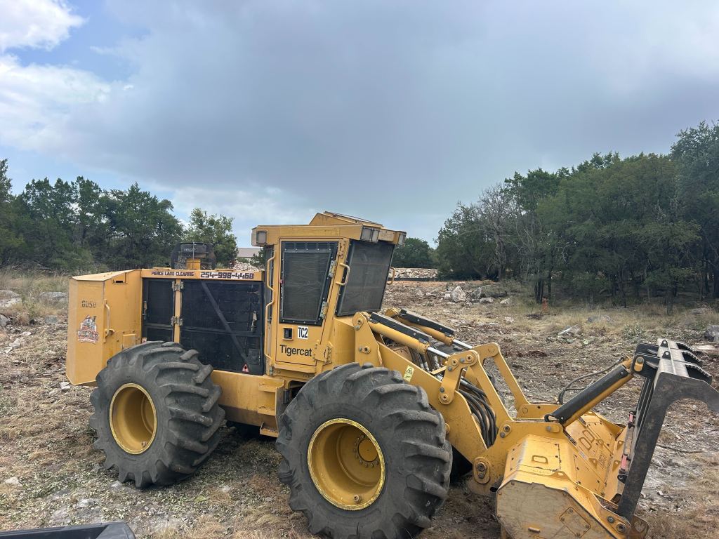 Finished clearing with oaks kept near Llano TX