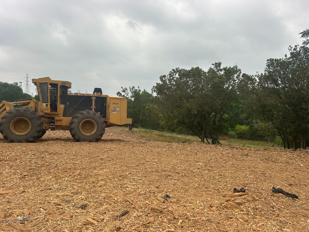 Finished grounds after debris grinding