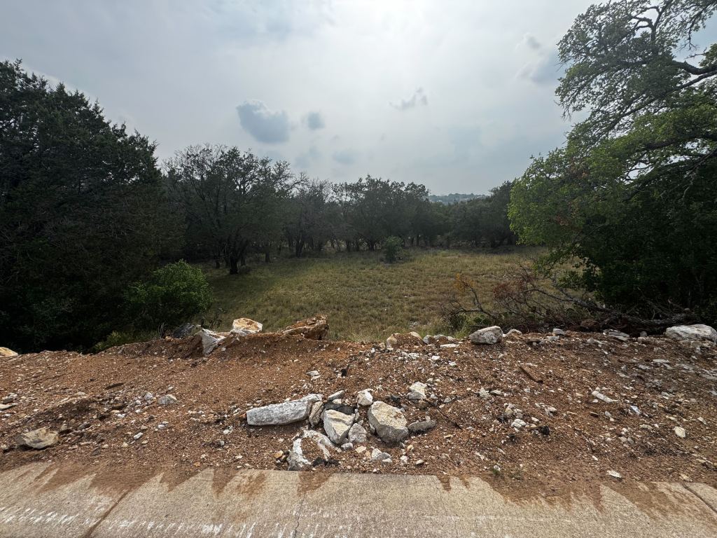 Hill ground cleared in the lake country near Spicewood TX