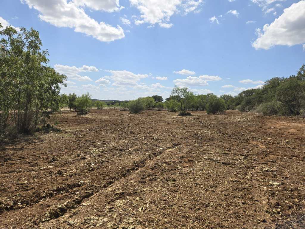 Burnet County pasture reclaimed after brush clearing near Bertram TX