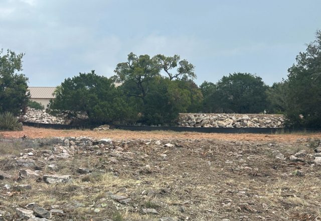 finished lot clearing horseshoe bay tx Finished lot clearing with oaks kept in Horseshoe Bay TX